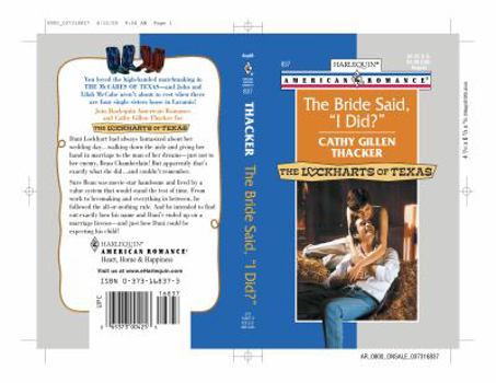 Mass Market Paperback The Bride Said, "I Did?" Book