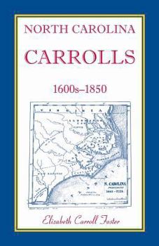 Paperback North Carolina Carrolls, 1600s-1850 Book