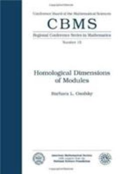 Paperback Homological Dimensions of Modules Book