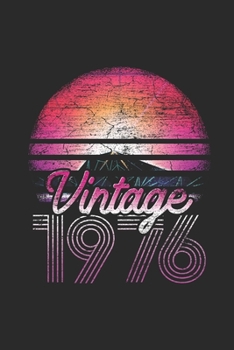 Vintage 1976: Dotted Bullet Notebook (6" x 9" - 120 pages) ~ Birthday Themed Notebook for Daily Journal, Diary, and Gift