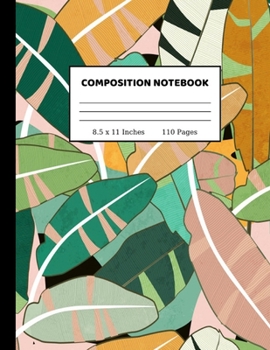 Paperback Composition Notebook: Wide Ruled Paper Notebook Journal - Cute Wide Blank Lined Workbook for Teens Kids Students Girls for Home School Colle Book