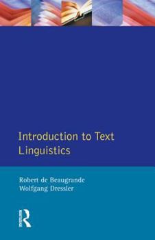 Paperback Introduction to Text Linguistics Book