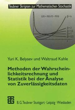 Paperback Methoden Der Wahrscheinlichkeitsrechnung Und Statistik Bei Der Analyse Von Zuverlässigkeitsdaten [German] Book