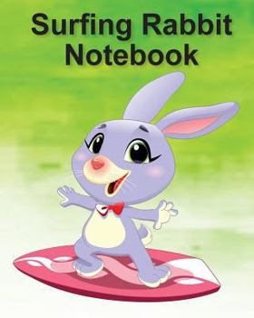 Paperback Surfing Rabbit Notebook: Doodle, draw and write Book