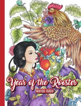 Paperback Year of the Rooster: Adult Coloring Book