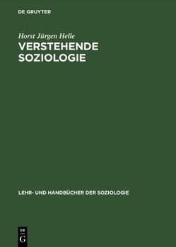 Hardcover Verstehende Soziologie [German] Book