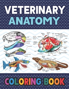 Paperback Veterinary Anatomy Coloring Book: Learn The Veterinary Anatomy With Fun & Easy. The New Surprising Magnificent Learning Structure For Veterinary Anato Book