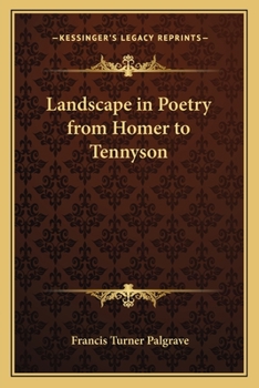Paperback Landscape in Poetry from Homer to Tennyson Book