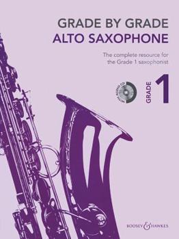 Paperback Grade by Grade - Alto Saxophone (Grade 1): With CDs of Performances and Accompaniments Book