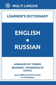 Paperback English-Russian (Learner's Dictionary, Beginner - Intermediate Levels, Arranged by Themes) Book