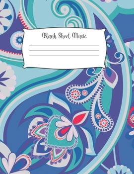 Blank Sheet Music Notebook Kids: Music Manuscript Paper / White Marble Blank Sheet Music / Notebook for Musicians  / Composition Books Gifts 100 Pages (8.5x11), perfect for learning