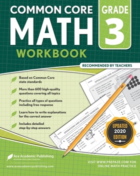 Paperback 3rd Grade Math Workbook: CommonCore Math Workbook Book