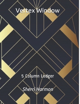 Paperback Vertex Window: 5 Column Ledger Book