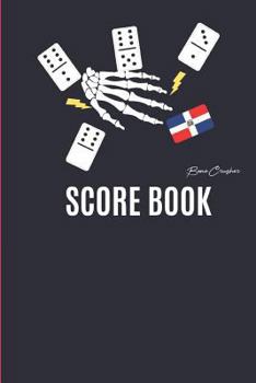 Score Book: Dominican Flag Dominoes Score Sheet Pad