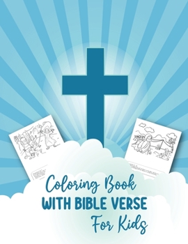 Paperback Coloring Book With Bible Verse For Kids: 20 Pages Of Drawings To Color In With Verses From The Children's Bible Ages 9-13 Book