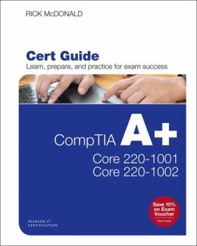 Hardcover Comptia A+ Core 1 (220-1001) and Core 2 (220-1002) Cert Guide Book