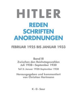 Hardcover Januar 1930 - September 1930 [German] Book