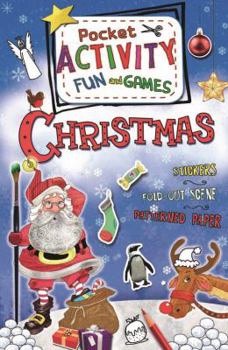 Paperback Christmas Pocket Activity Fun and Games: Games, Puzzles, Fold-Out Scenes, Patterned Paper, Stickers! Book
