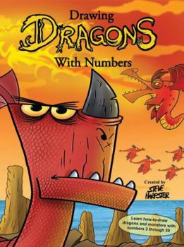 Hardcover Drawing Dragons with Numbers Book