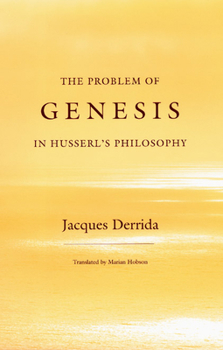 Hardcover The Problem of Genesis in Husserl's Philosophy Book