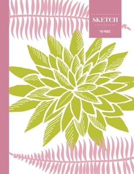 Sketch  110 Pages: Cactus Sketchbook for Kids, Teen and College Students | Succulent Llama Pattern