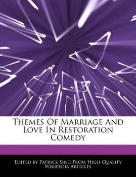 Paperback Themes of Marriage and Love in Restoration Comedy Book