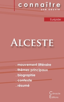 Paperback Fiche de lecture Alceste de Euripide (Analyse littéraire de référence et résumé complet) [French] Book