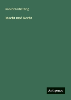 Paperback Macht und Recht [German] Book
