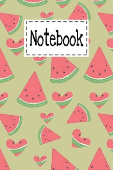 Notebook: Cute Watermelon Gifts Cartoon Theme Lined Notebook For kids Girls Boys men Women  Teens For Taking notes & Ideas - Perfect As Gifts For fruit Summer Lovers.