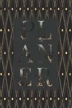 Planer: f�r das Jahr 2020 - Taschenkalender f�r Januar bis Dezember - Terminplaner, Wochenplaner im eleganter schwarz-gold Optik Muster - Plane, Organisiere und notiere