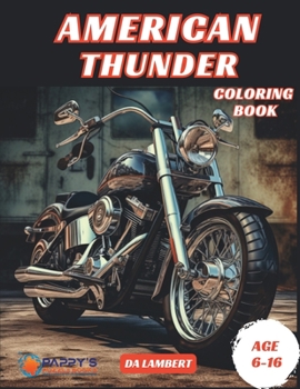 Paperback American Thunder: Americas V-Twin Motorcycles Coloring Book