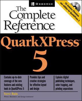 Paperback QuarkXPress 5: The Complete Reference [With CDROM] Book