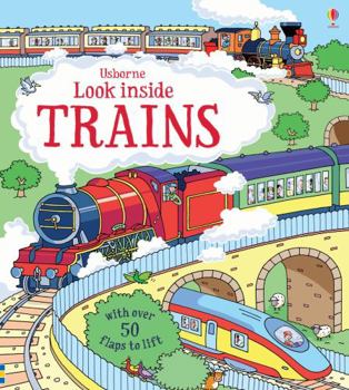 Les trains - Book  of the Usborne Look Inside