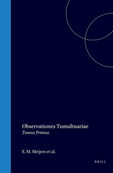 Leather Bound Observationes Tumultuariae: 1 Book