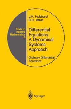 Paperback Differential Equations: A Dynamical Systems Approach: Ordinary Differential Equations Book