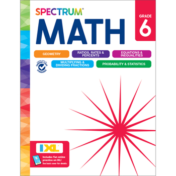 Paperback Spectrum Math Workbook, Grade 6 Book