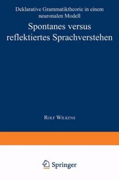 Paperback Spontanes Versus Reflektiertes Sprachverstehen [German] Book