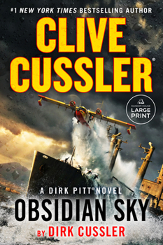 Paperback Clive Cussler Obsidian Sky [Large Print] Book