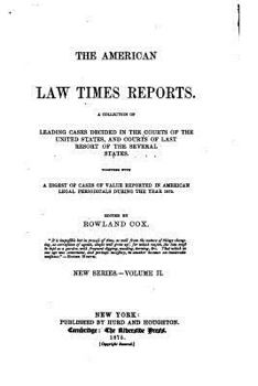 Paperback The American Law Times Reports - Vol. II Book