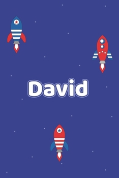 David: Vornamen Notizbuch für Jungen und Männer - Notizbuch, Notizheft oder Schreibheft für Schule, Uni, Beruf, Job oder Einschulung mit Blümchen - ... - Format 6x9 ca. DIN A5 (German Edition)