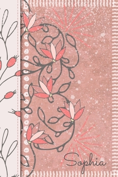 Sophia: Personalized Journal Notebook with Calendar | Diary for Women and Girls | Pink