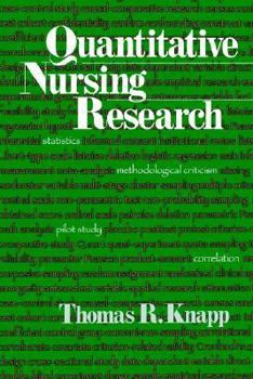 Paperback Quantitative Nursing Research Book