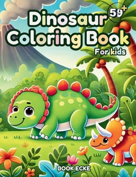 Paperback Dinosaur Coloring Book: For ages 5 years and above [Large Print] Book