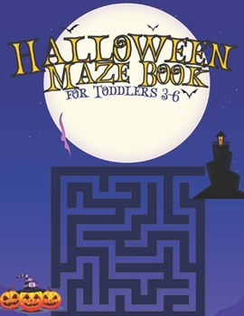 Paperback Halloween Maze Book for Toddlers 3-6 Book