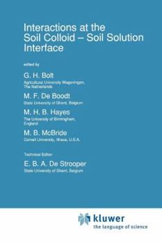 Paperback Interactions at the Soil Colloid: Soil Solution Interface Book