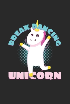 Breakdancing unicorn: 6x9 Breakdancing | grid | squared paper | notebook | notes