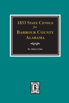 Paperback 1833 State Census for Barbour County, Alabama Book