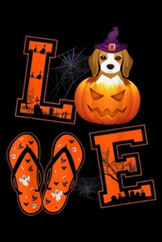 LE: LOVE Beagle Pumpkin Halloween idea Halloween Gifts  Journal/Notebook Blank Lined Ruled 6x9 100 Pages