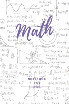 Math  Notebook for Genius: 0.5 inch Grid paper - Square Graph paper / Graph paper Composition Notebook / Journal - Pure Mathematics - Applied ... x 9 paper 120 Pages | Magenta Color