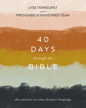 Paperback 40 Days Through the Bible: The Answers to Your Deepest Longings Book